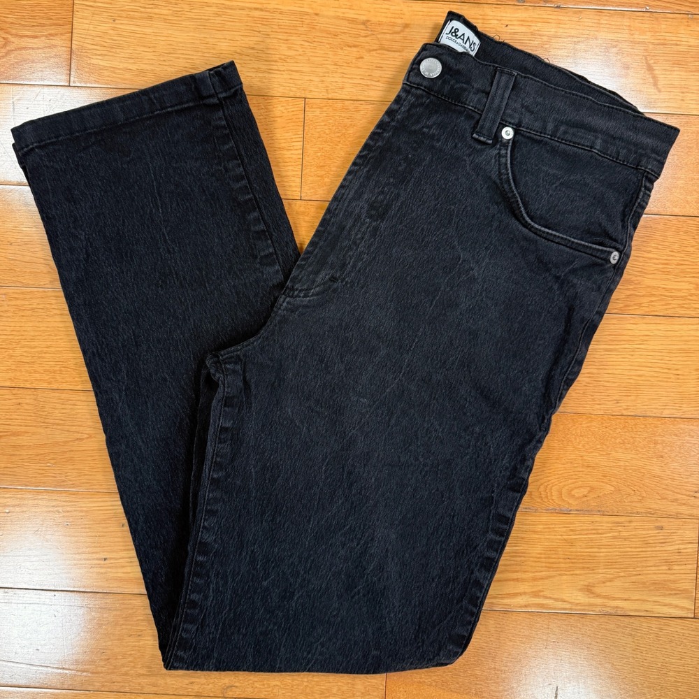 VTG 90s Dolce & Gabbana J&ANS Black Slim Fit Leg Denim Jeans Men Size 30x28